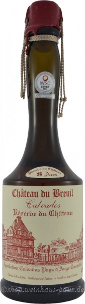 Der Calvados 8 Jahre von Château du Brieul