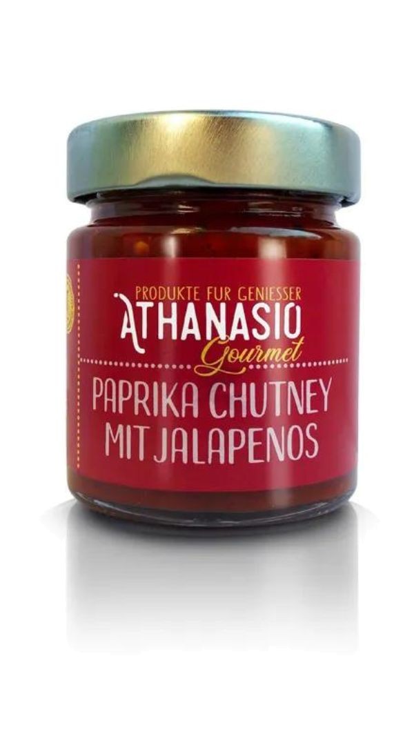 Athanasio rote Paprika Chutney mit Jalapenos | MHD 31.08.26