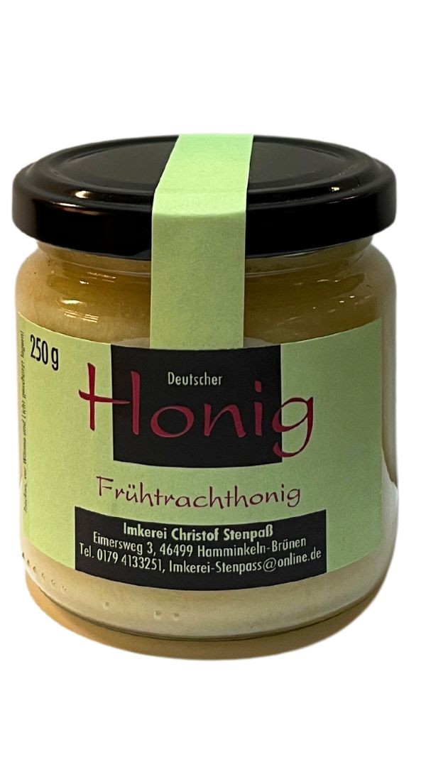 Honig Imkerei Stenpaß, Frühtrachthonig 250g | MHD 18.09.25