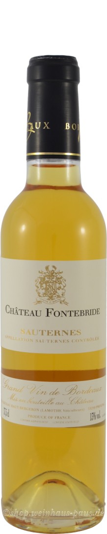 Chateau Fontebride Sauternes 2017 0,375l