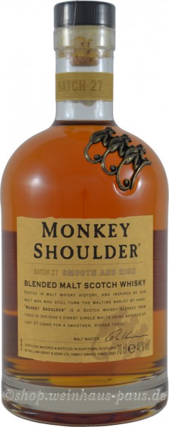 Der Monkey Shoulder Blended Malt von William Grant