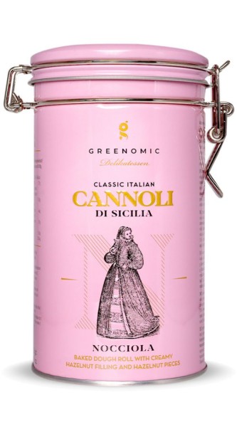 Greenomic Cannoli di Sicilia Nocciola Teigröllchen Haselnuss rosa | MHD 31.01.25
