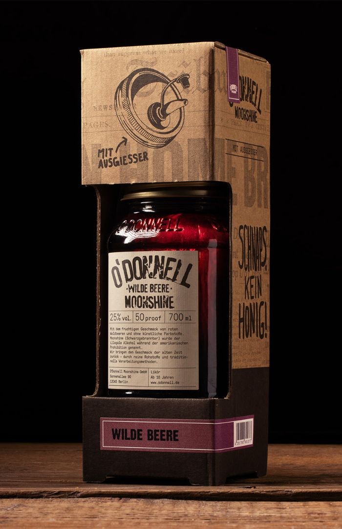 O'Donnell Moonshine Wilde Beere 0,7L 25% mit Ausgießer