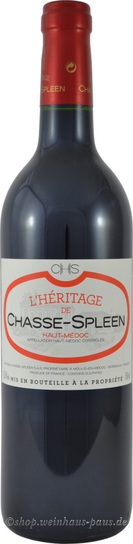 Château Chasse-Spleen L'Heritage 2017 Zweitwein