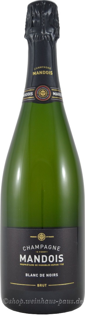 Champagne Mandois Blanc de Noirs Brut 2015