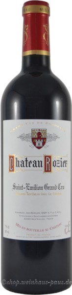 Château Rozier Saint-Emilion Grand Cru 2016 günstig kaufen