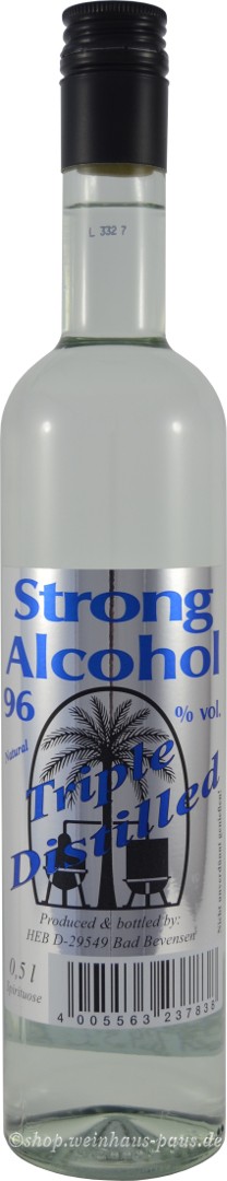 Strong Alcohol 96% Neutral - Prima Ansatz Sprit Weingeist