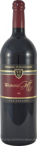 Auch für Glühwein - Wonnegott 1L Literwein - WG Westhofen