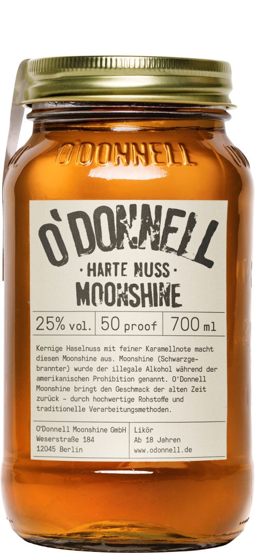 O'Donnell Moonshine Harte Nuss 25% Vol. 0,7l mit Ausgießer