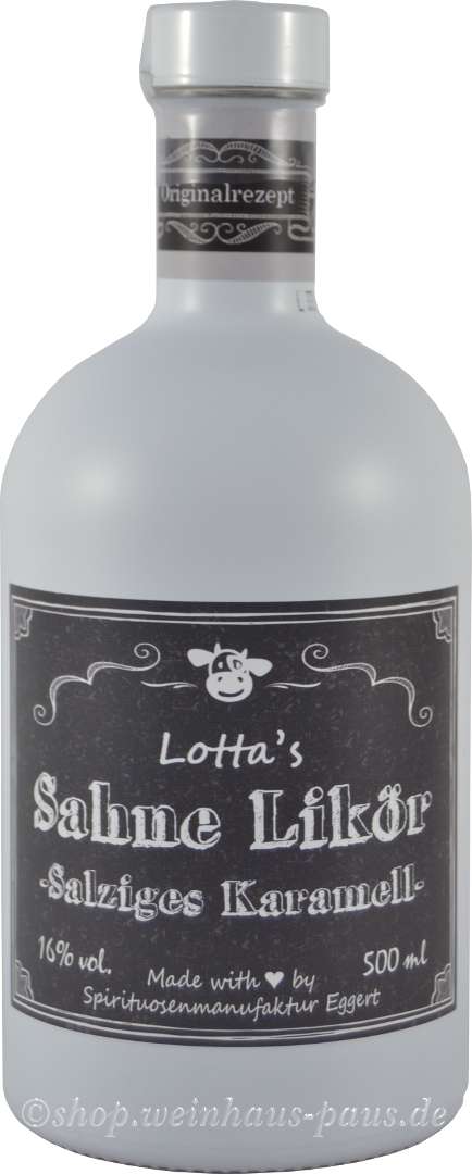 Lotta&amp;#39;s Sahne-Likör mit salzigem Karamell günstig kaufen | Weinhaus Paus