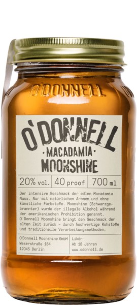 O'Donnell Moonshine Macadamia 0,7L 20% günstig kaufen